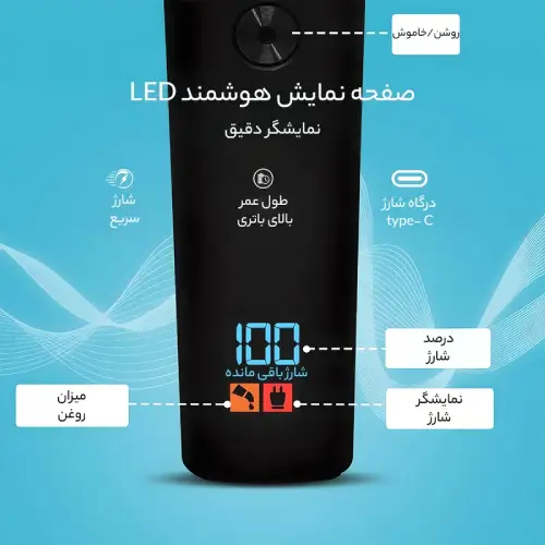 ماشین-اصلاح-موی-سر-و-صورت-تریمر-وی-جی-آر-مدل-professional-v00937-تک-و-عمده
